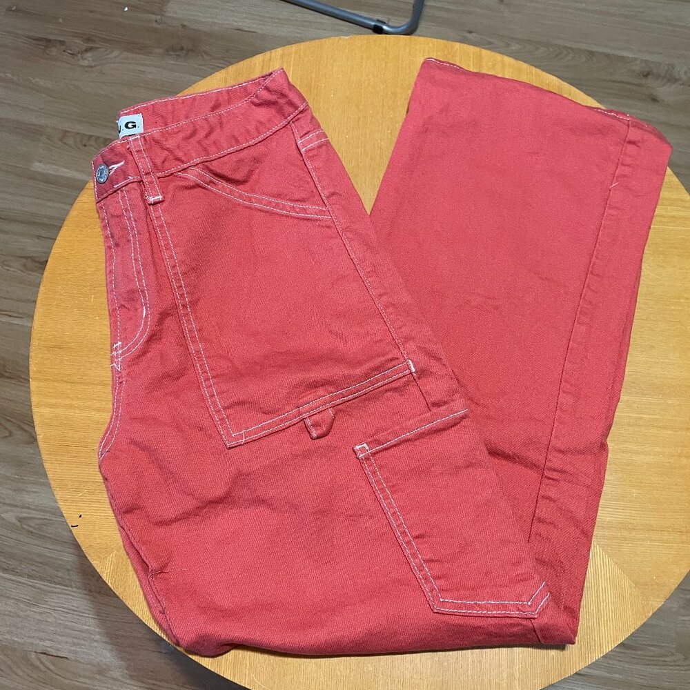 orange jean